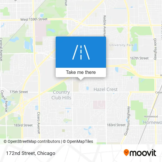 172nd Street map
