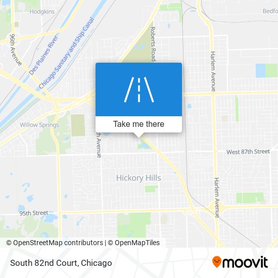 South 82nd Court map