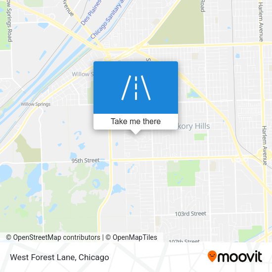Mapa de West Forest Lane