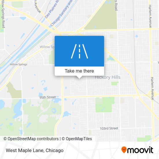 Mapa de West Maple Lane