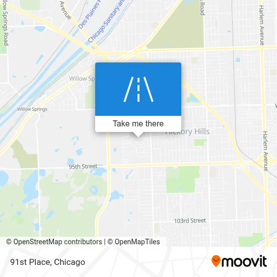 91st Place map