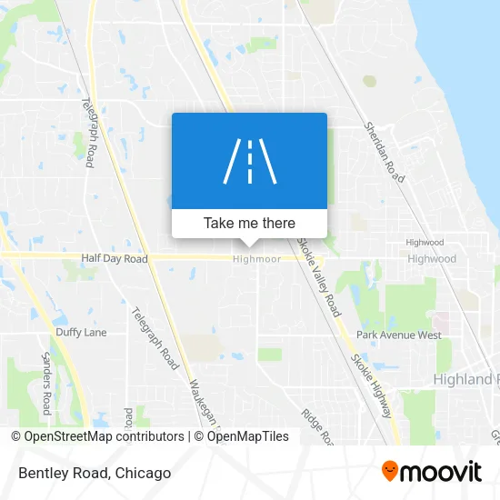 Mapa de Bentley Road