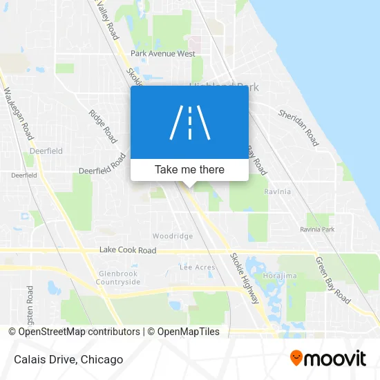 Calais Drive map