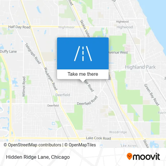 Hidden Ridge Lane map