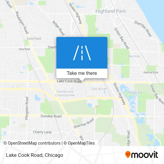 Lake Cook Road map