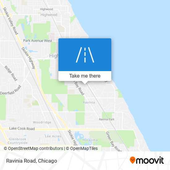 Ravinia Road map