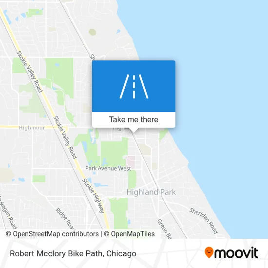 Robert Mcclory Bike Path map