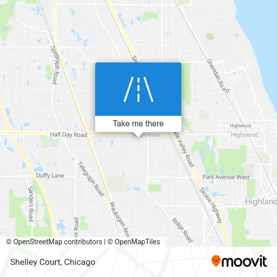 Mapa de Shelley Court