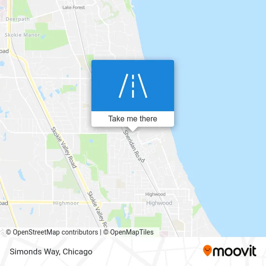 Simonds Way map