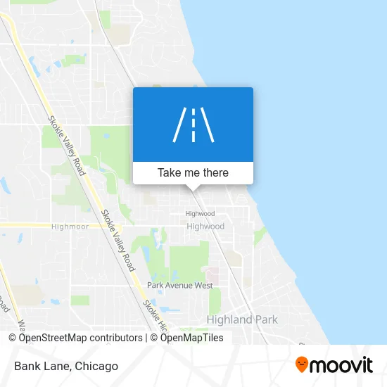 Bank Lane map