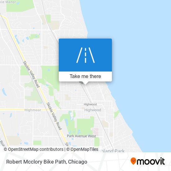 Robert Mcclory Bike Path map