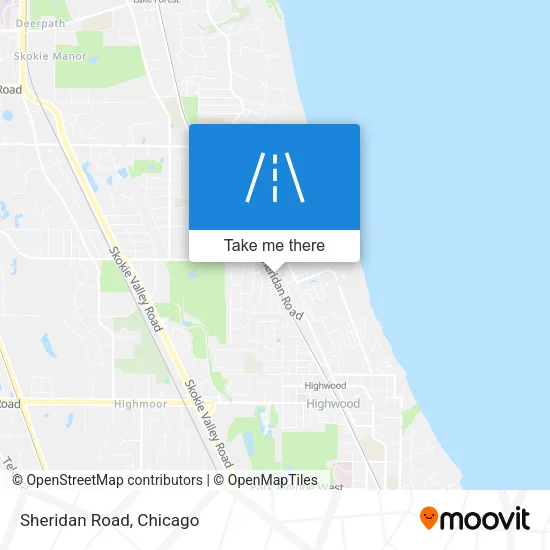Sheridan Road map
