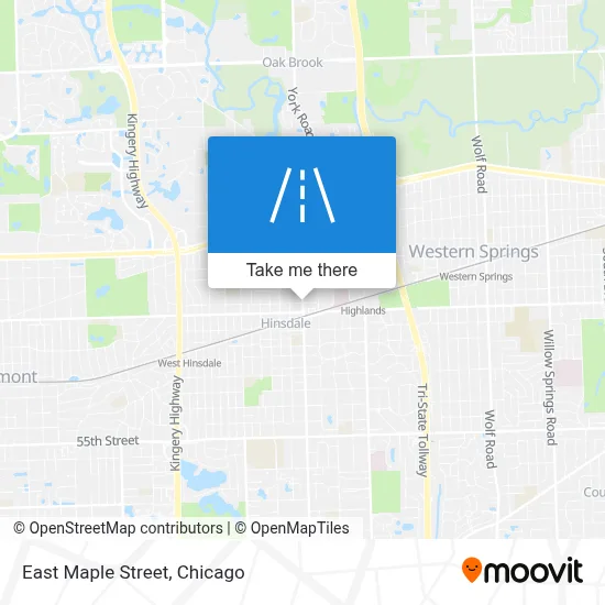 East Maple Street map