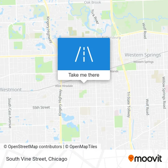 South Vine Street map