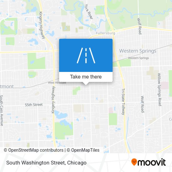 South Washington Street map