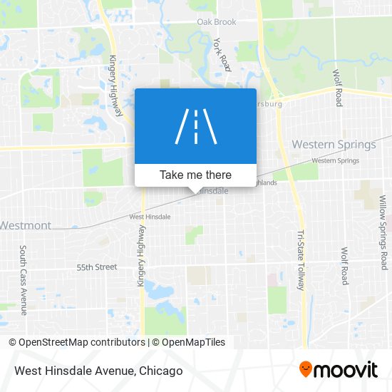 Mapa de West Hinsdale Avenue