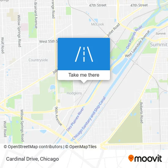 Cardinal Drive map
