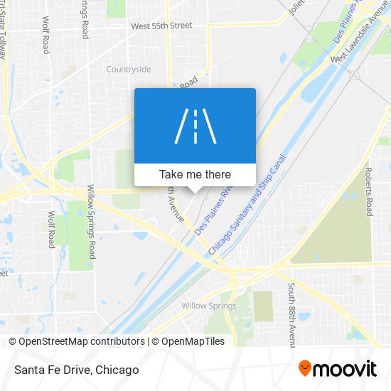 Santa Fe Drive map