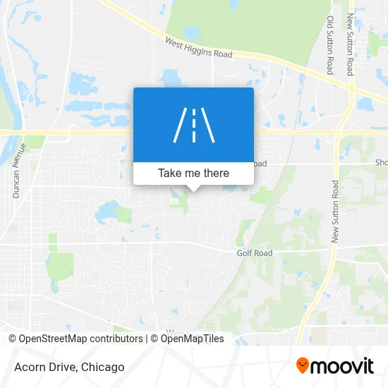 Acorn Drive map