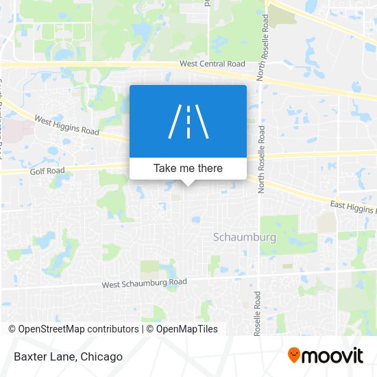 Mapa de Baxter Lane