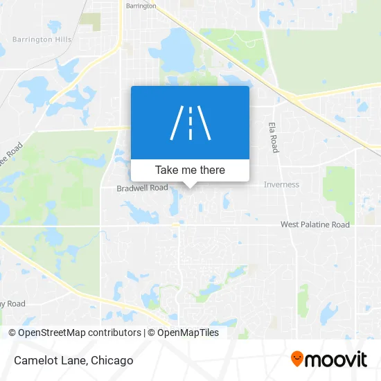 Camelot Lane map