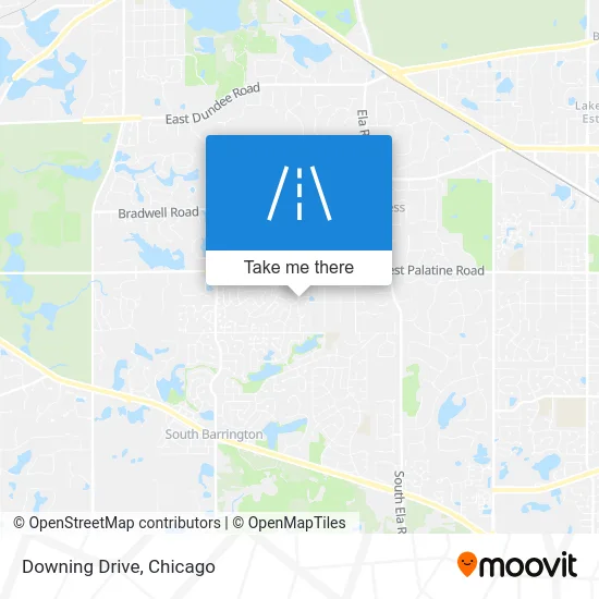 Downing Drive map
