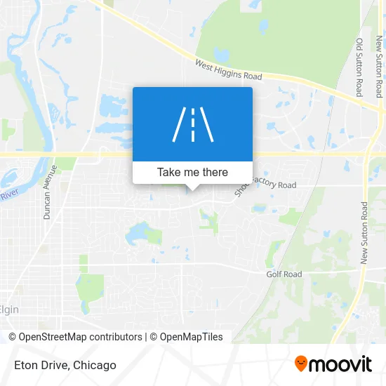 Eton Drive map