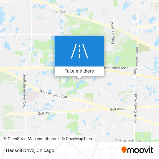 Hassell Drive map