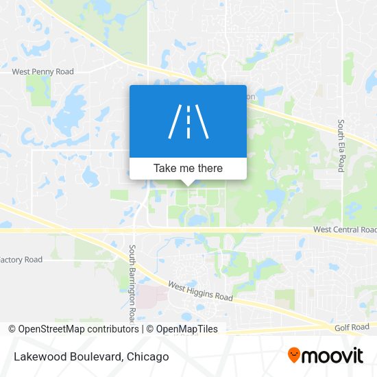 Mapa de Lakewood Boulevard