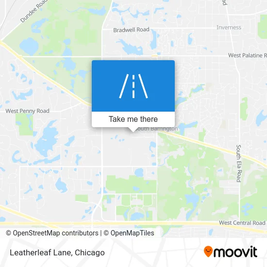 Leatherleaf Lane map