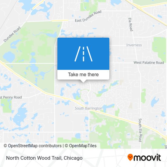 Mapa de North Cotton Wood Trail