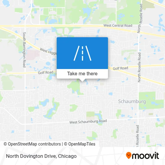 North Dovington Drive map