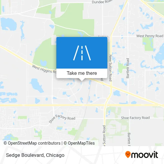 Sedge Boulevard map
