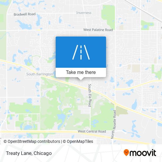 Mapa de Treaty Lane