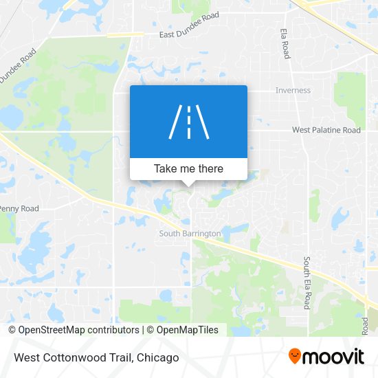 West Cottonwood Trail map
