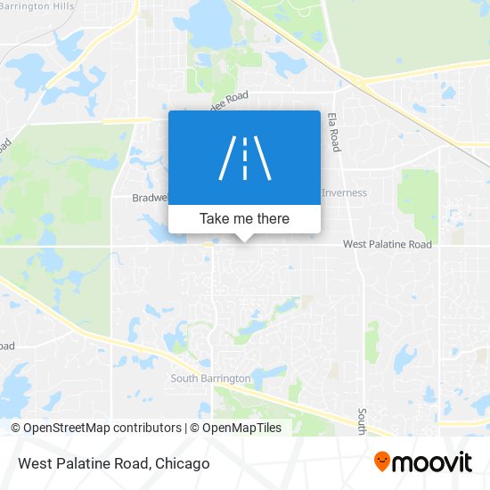 West Palatine Road map