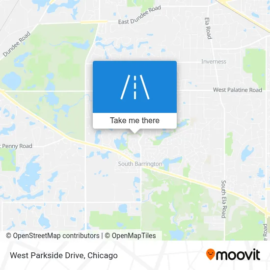 West Parkside Drive map
