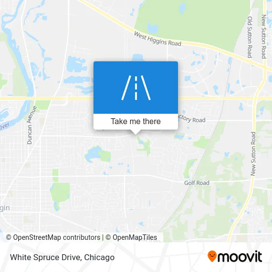 White Spruce Drive map