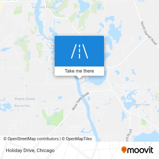 Holiday Drive map