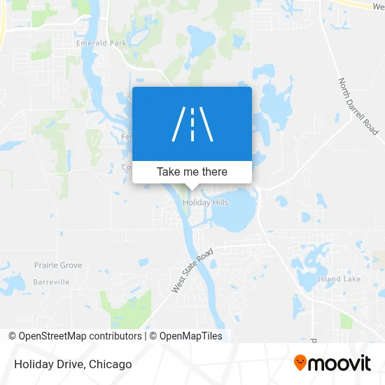 Holiday Drive map