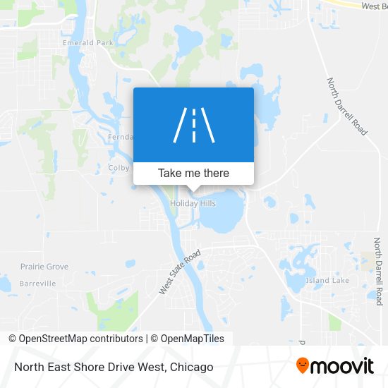 North East Shore Drive West map
