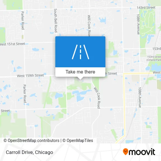 Carroll Drive map
