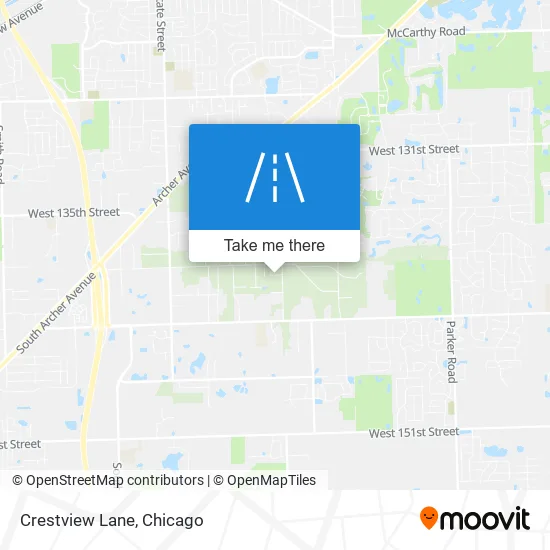 Crestview Lane map