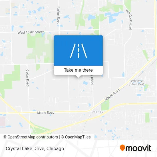 Crystal Lake Drive map