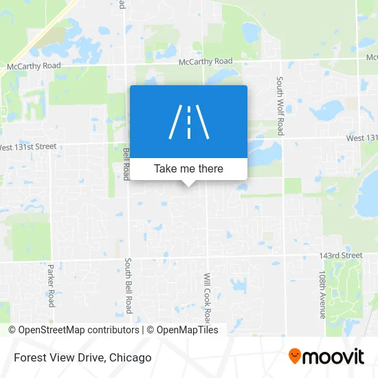 Forest View Drive map