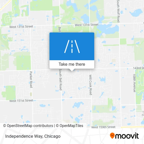 Independence Way map