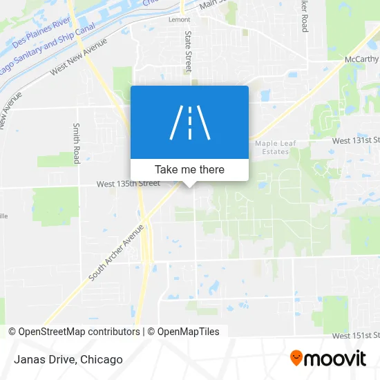 Janas Drive map