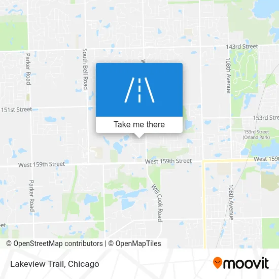 Lakeview Trail map