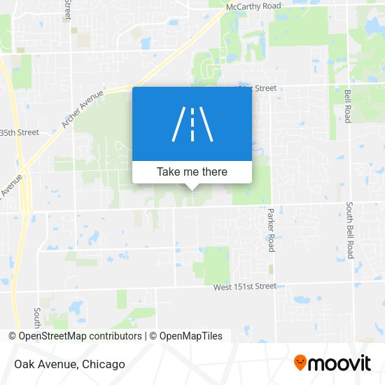 Mapa de Oak Avenue