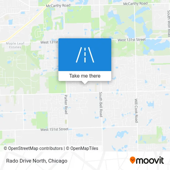 Rado Drive North map